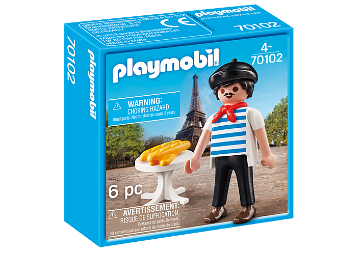 Playmobil French man with baquette homme francais avec pain Franzose Novelty 